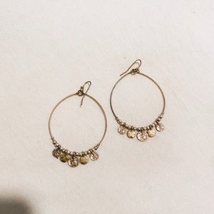 Silver and gold hoops